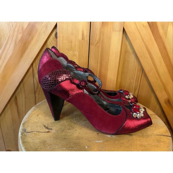 Poetic Licence London Design Hello Lovely Leather Size 8.5 - Picture 1 of 9